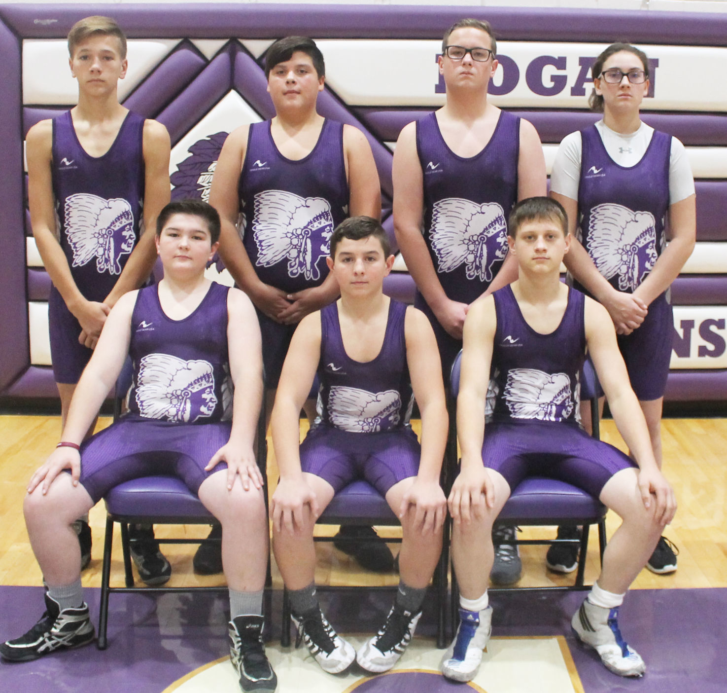 Middle school wrestling team